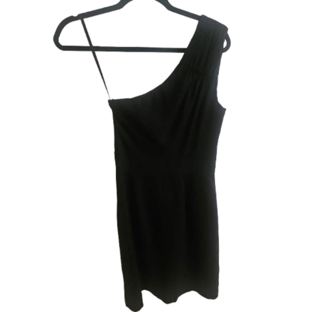 Banana Republic Black Asymmetrical One-Shoulder Cocktail Dress - Picture 4 of 9